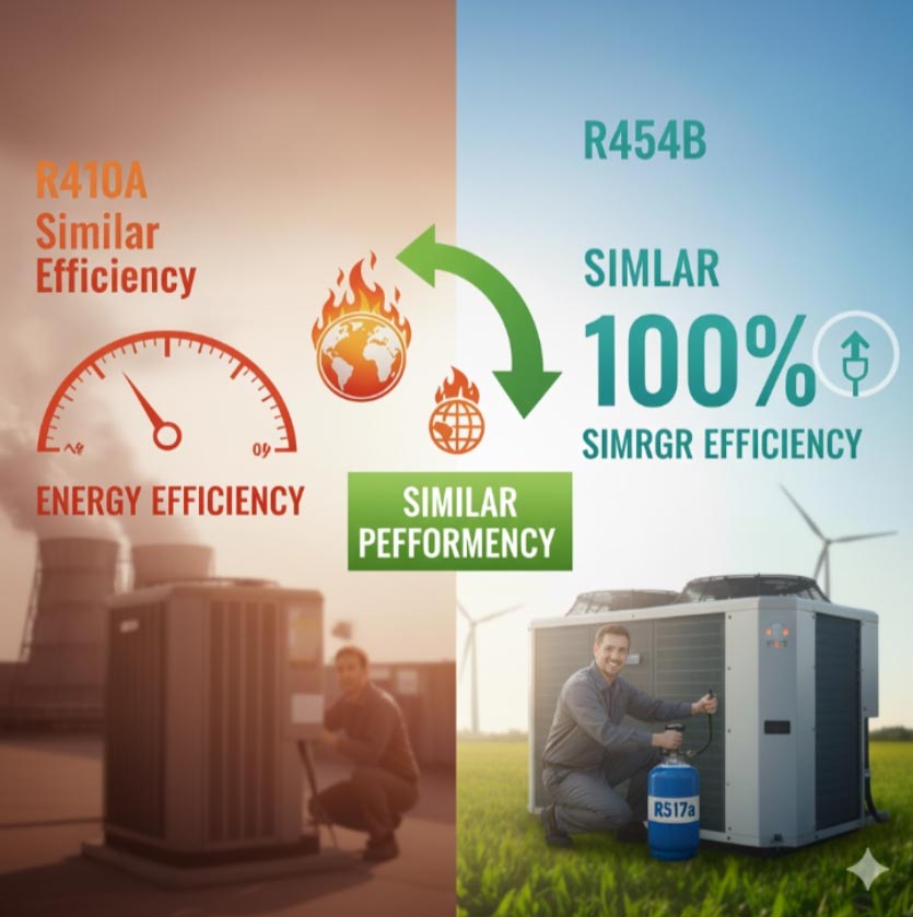 ประสิทธิภาพใกล้เคียง R410A